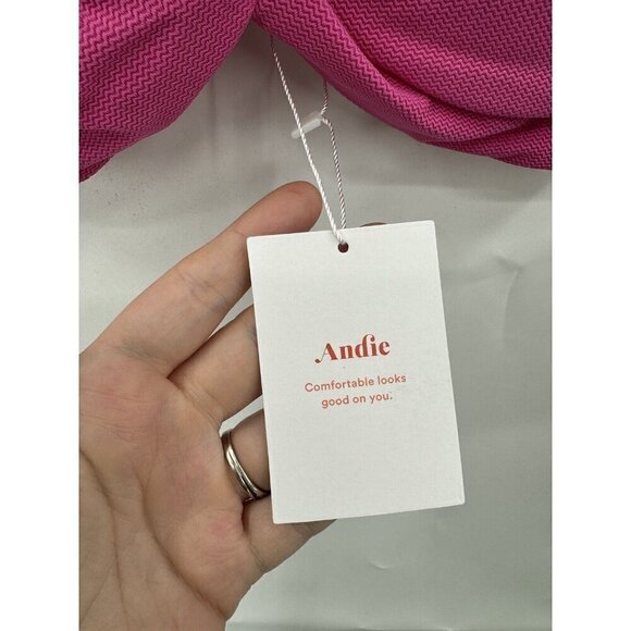 NEW Andie The Capri Swim Top Orchid XL Resprtwear Vacation Beach Bikini Top - Picture 4 of 13